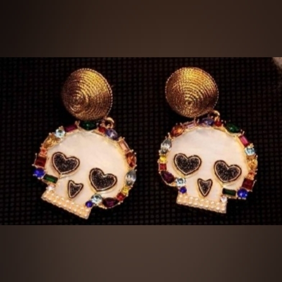 Sugar Skull Earrings - Picture 4 of 13